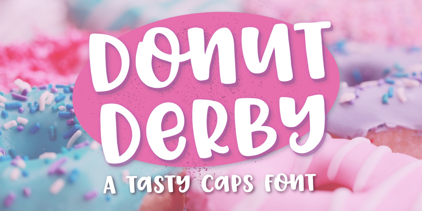 Przykładowa czcionka Donut Derby #1
